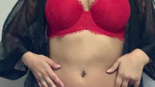 Mariaa Skyy aka mariaaskyy onlyfans woman in stockings kicks form cunnilingus