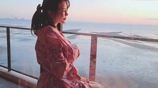 Anri Okita aka anriokita_real onlyfans cutie in stockings showed tits