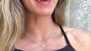 Bryce Adams aka fitbryceadams onlyfans beautiful woman caresses natural breasts