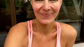 Arabella De Rose aka Hotwife aka arabelladerose onlyfans  gave a big boob check-then fucked herself with a dildo