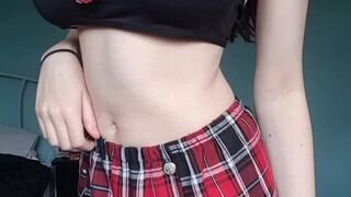 Allie aka Allie_NSFW onlyfans hot young lady caresses big tits