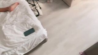 Reagan Kenley aka regankenley aka lolla_li onlyfans gorgeous blonde caresses boobs