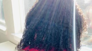 Kandy aka eatmahkandy onlyfans teen black-haired chick talks coquettishly on camera