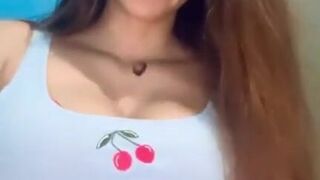 Bri Adeline aka adelinebri onlyfans lustful bitch gently masturbates cunt