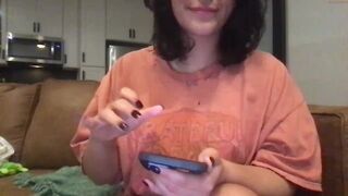 bubblygirlboss chaturbate skinny bitch jerks pussy with dildo