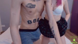 esme_and_oliver gorgeous chick caresses shaved cunt