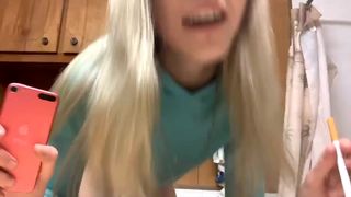 mrsgrimnasty experienced slut caresses intimate places