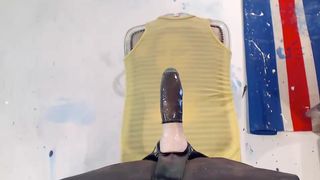 elisadeathnaked busty mare caresses pussy