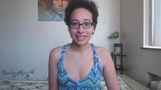 darlingrosette cute brunette fucked cunt with phallus