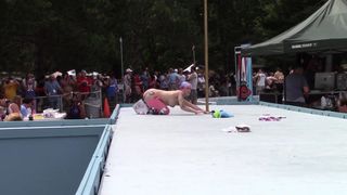 Daizha Morgann  gorgeous mare fucks pussy with phallus