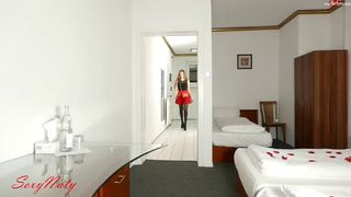 SexyNaty Dark chick seduces with big shapes