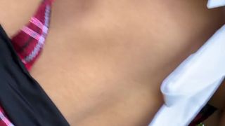 Josipa Karimovic  busty bitch fucks her shaved pussy