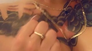 OnlyFans.com Phoenix Starr @pheonixxx   writes pen on boobs and ass