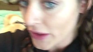 Sophie Dee  loves to masturbate standing cancer