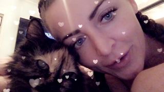 Sophie Dee  busty passion licks nipples