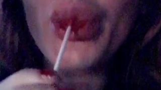 Sophie Dee  busty female pleases herself with sex toy