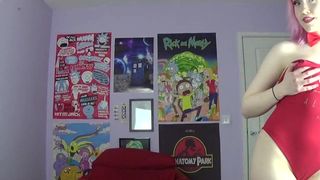 jiggleyourpuffs charming shows off her tits.