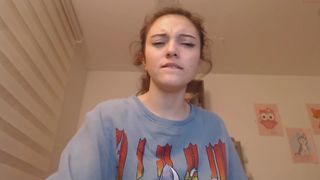 angelaagh handjob lying on the bed