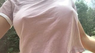 stormi maya onlyfans walking in the woods no bra club