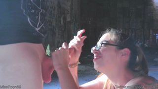 misspoon69 mature slut pulls pussy while lying in a chair