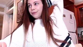 carmen cute bitch masturbates with a vibrator