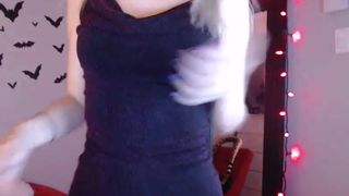 serafina beautiful schoolgirl fucks juicy pussy