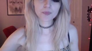 serafina slim blonde beauty poses in underwear