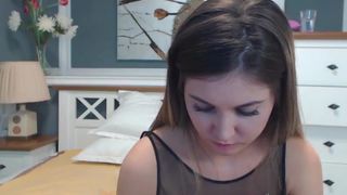 nelliecute blissful female fucks pussy with phallus