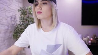 happyendings_ skinny female rubs herself with oil