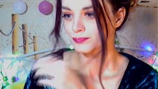 fluffinrayray buxom cutie is played with dildo