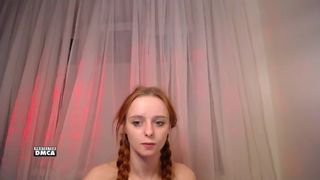 Effy-S  blonde hairstyle fingering shaved cunt