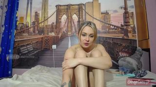 Censorsed18  gorgeous lady caresses shaved vagina