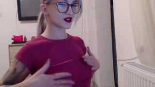 shy_mel domestic doll will set you free with light striptease