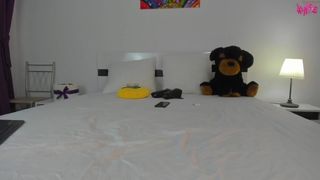 kyliekee graceful devil with her palm rubs her vagina