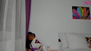 kyliekee gorgeous passion fucks both holes at once