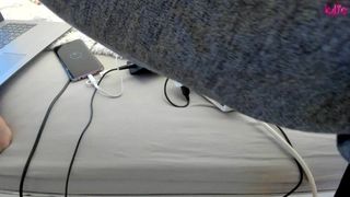 kyliekee dick shows off her shaved cunt