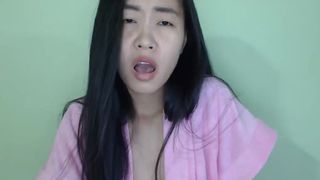 asiantabbyx busty blonde caresses her  private e charm in  private e