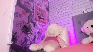 cutesweetgirls big tit babe in stockings jerks off her cunt