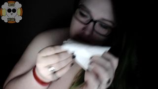 CoriiSiren cute blonde is saturated with revelations with dildo