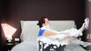 MessyCleo  prefers rubber toys