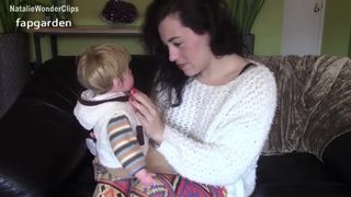 natalie wonder the naughty dolly jerks off her pussy with a phallus