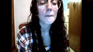 nerdygirl30  harsh woman caresses her breasts