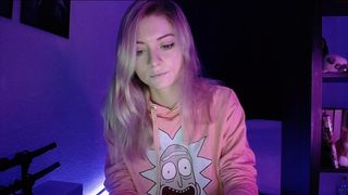 jollenne  busty young lady fucks her cunt