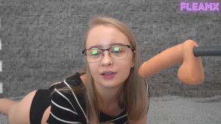 fleamx  spread her legs and caresses herself