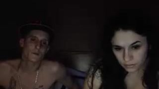 spunionrings sexy brown hair caresses shaved holes