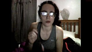 nerdygirl30 cute blonde is saturated with revelations with dildo