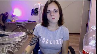 kindlybitch beautiful chick jerks off her cunt