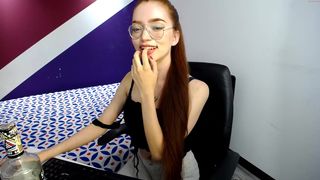 redhead_angel_ seductive chick fucks sex toy