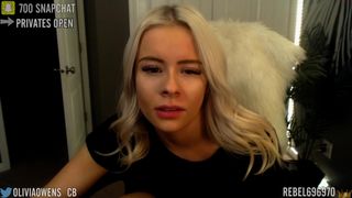 oliviaowens flawless babe happily kneads huge tits