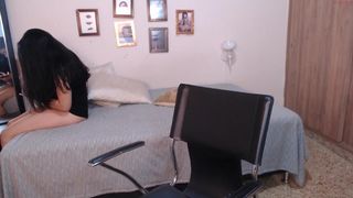 charlote tasty  cam girl  fucks her ass furiously